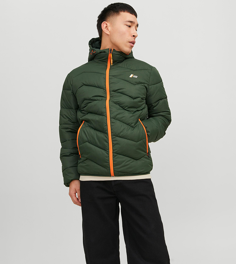 Zip-Through Puffer Jacket