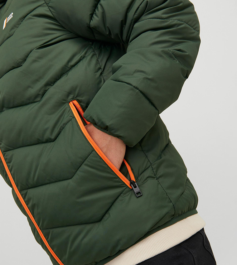 Zip-Through Puffer Jacket