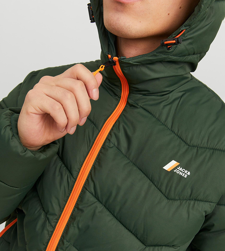 Zip-Through Puffer Jacket