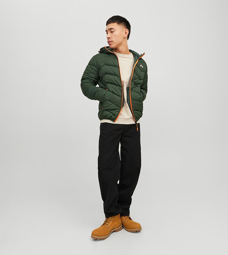 Zip-Through Puffer Jacket