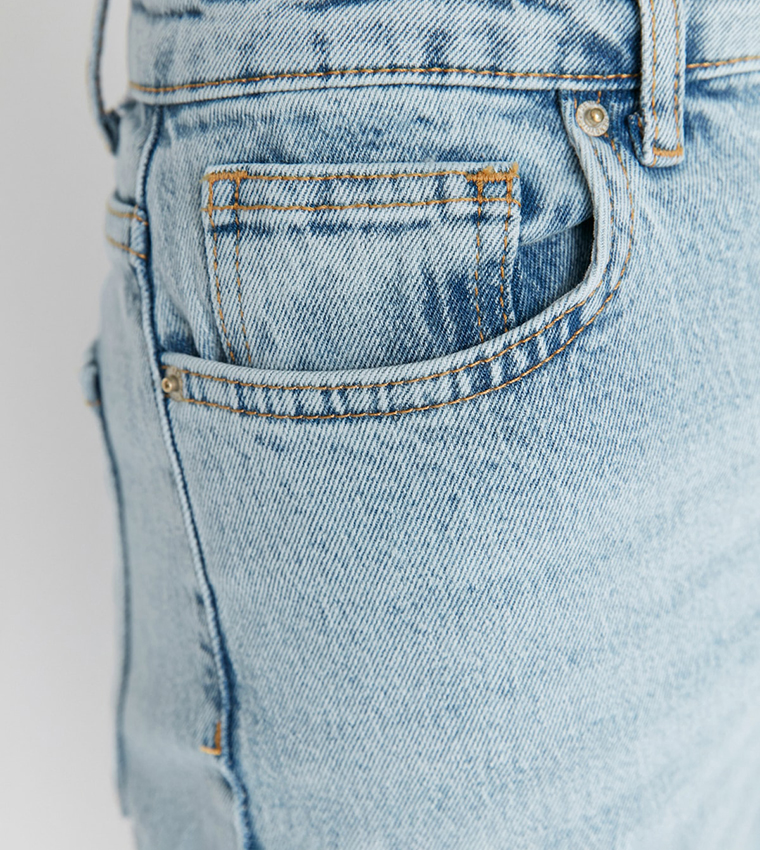 Slit High Waist Bootcut Jeans