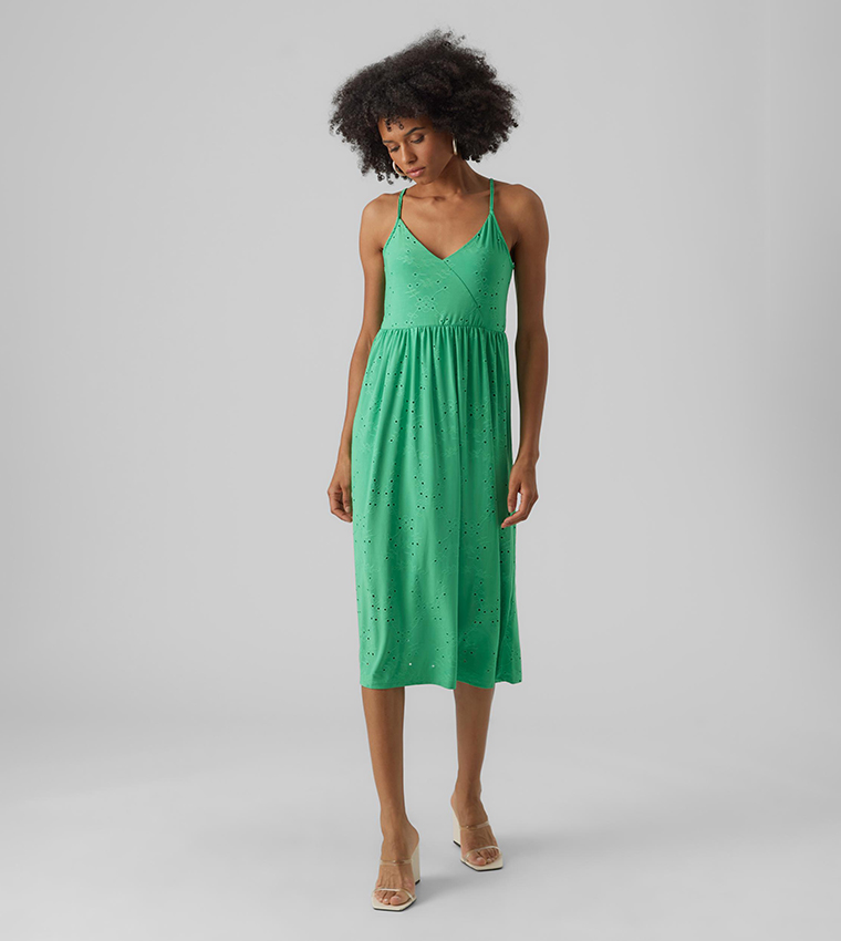 emerald green bridesmaid dress australia Vero Moda Mini Dress Green 10277421 – beautycollection.gr