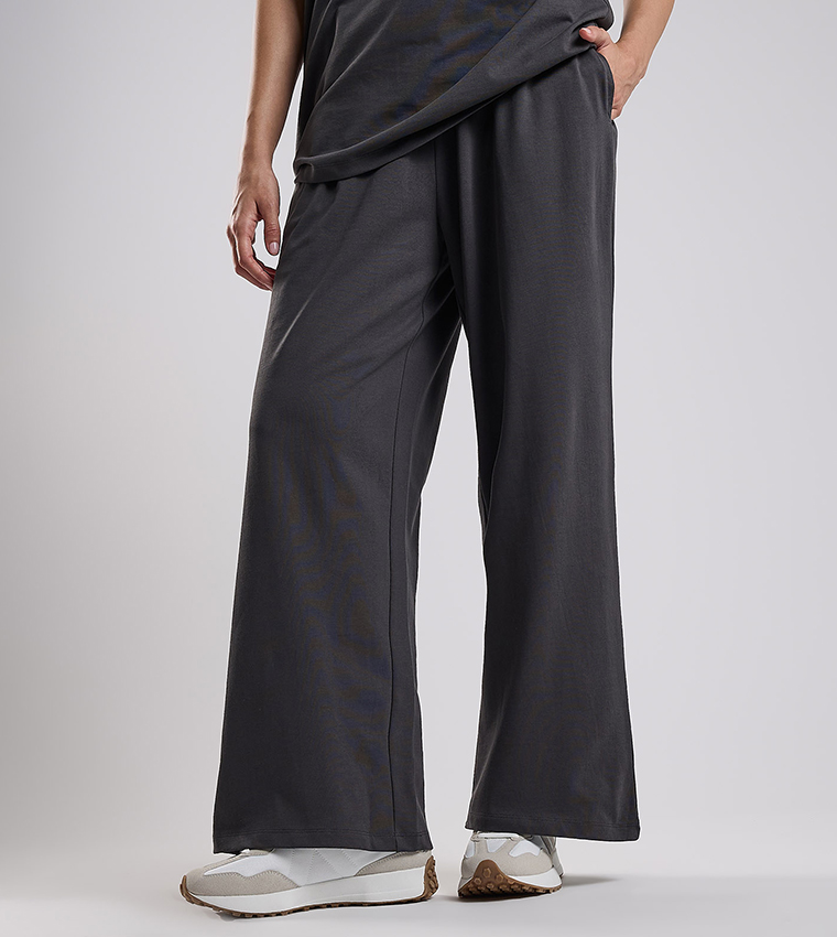 Solid Sweatpants with Drawtsring Waist