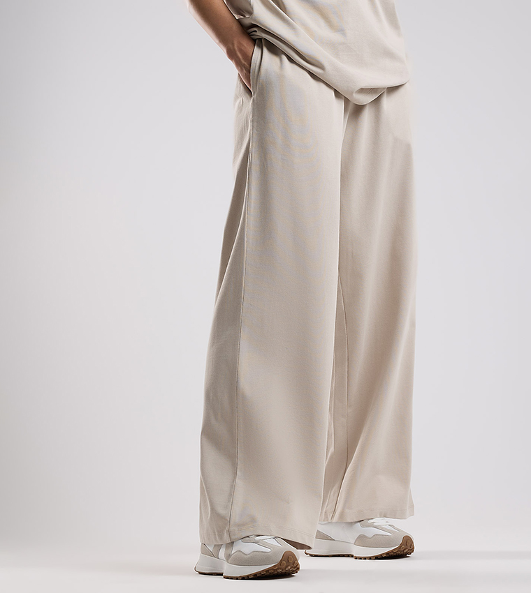 Solid Sweatpants with Drawtsring Waist
