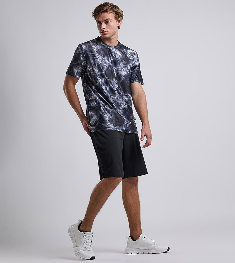 Textured Shorts with Drawstring Waist