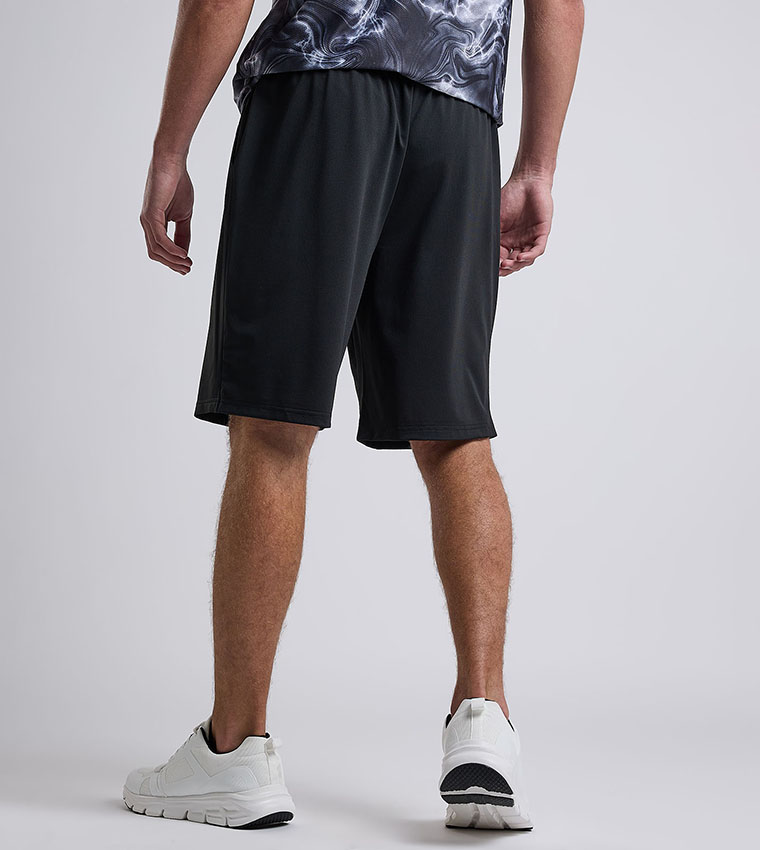 Textured Shorts with Drawstring Waist