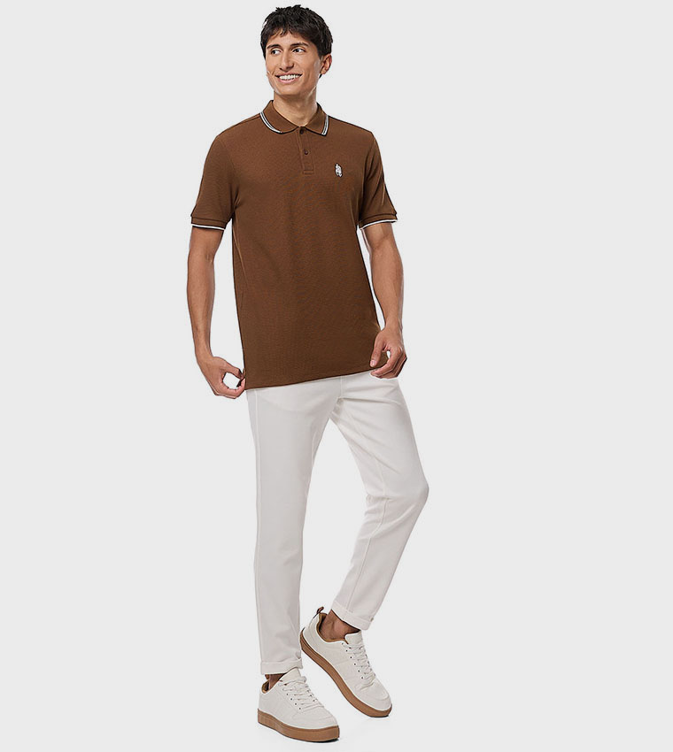 Solid Pants with Drawstring Waist