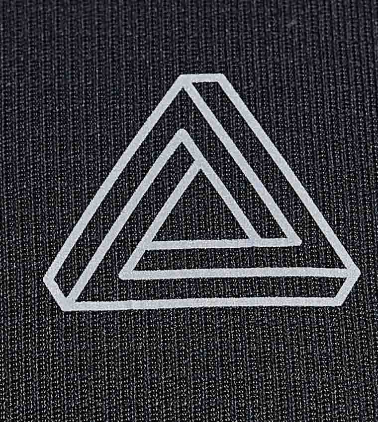 Logo Detail Active T-Shirt with Crew Neck and Short Sleeves