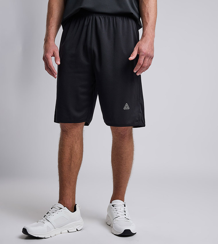 Logo Detail Shorts with Elastic Waist