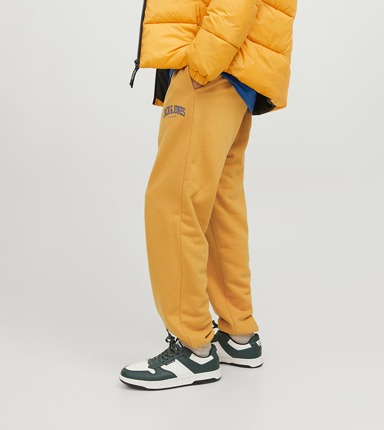 Logo Printed Drawstring Waist Joggers