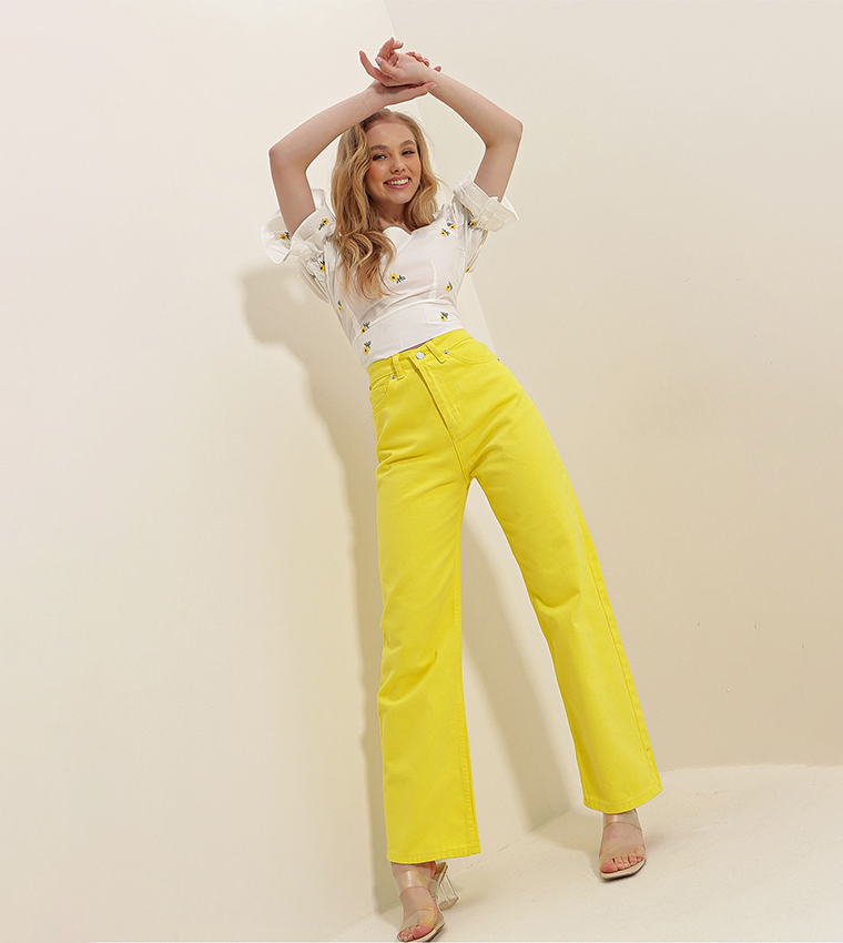 High Waist Wide Leg Jeans