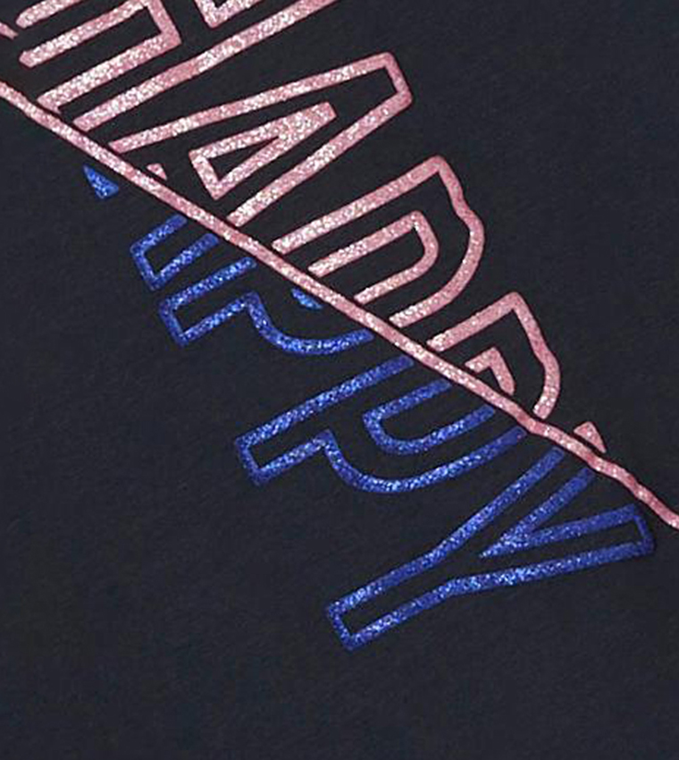 Typography Printed Long Sleeves T-Shirt