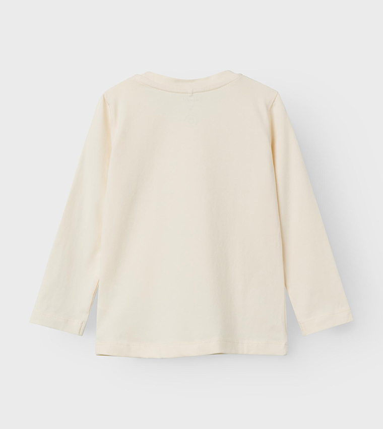 تيشيرت بياقة دائرية بطبعة