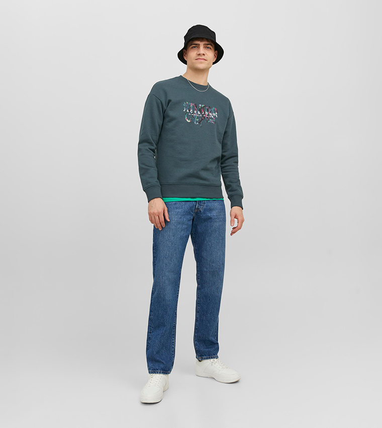 Logo Printed Long Sleeves Sweatshirt