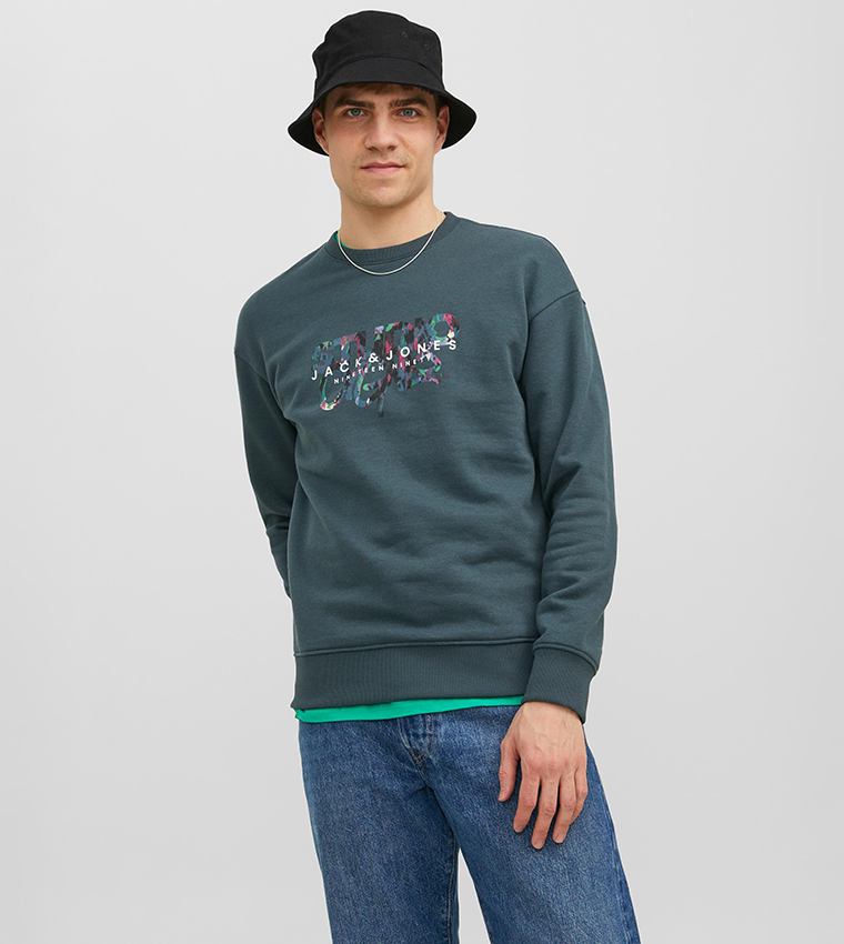 Logo Printed Long Sleeves Sweatshirt