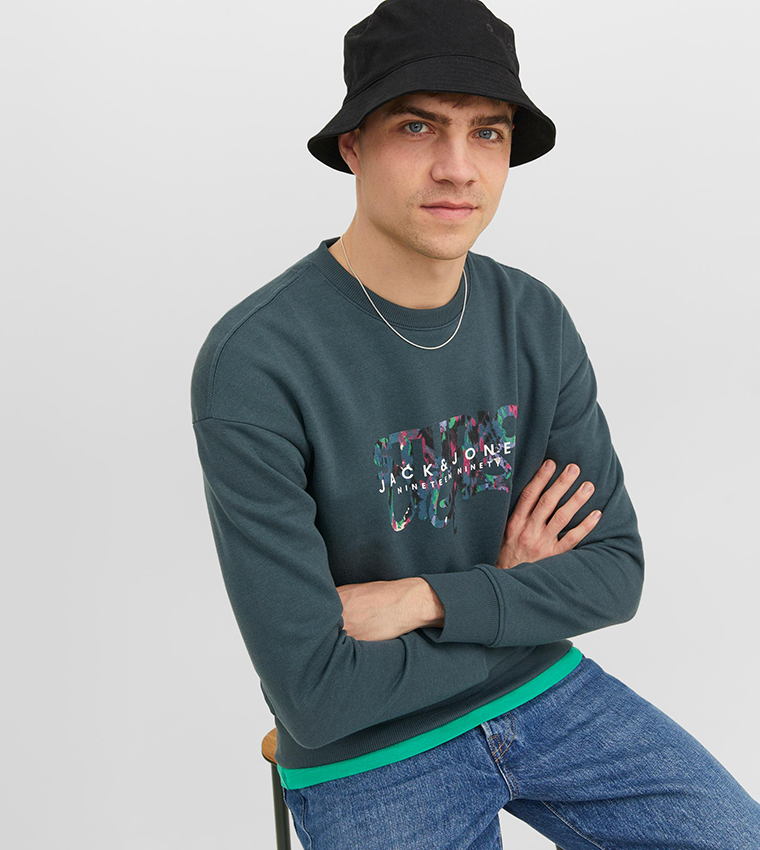 Logo Printed Long Sleeves Sweatshirt