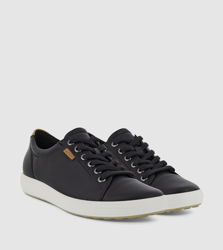 Ecco soft 7 2024 leather lace up sneaker