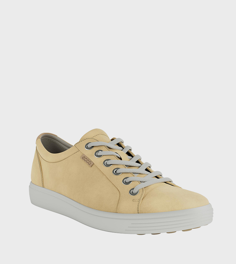 Buy ECCO SOFT 7 Lace Up Sneakers In Yellow 6thStreet Kuwait