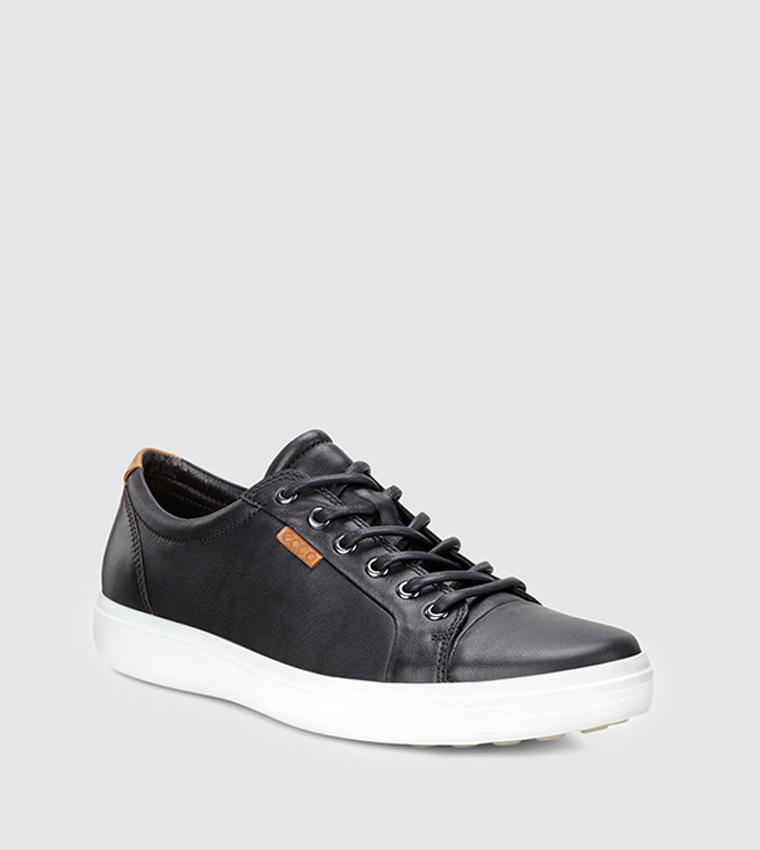 Ecco black casual shoes hot sale