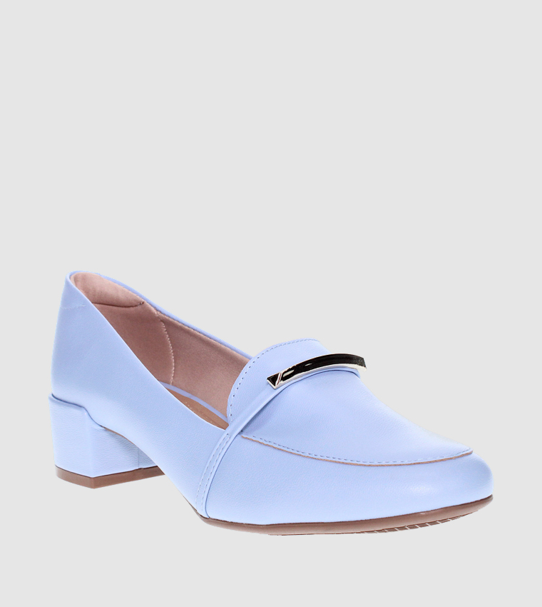 COLLINS Block Heel Loafer Pumps