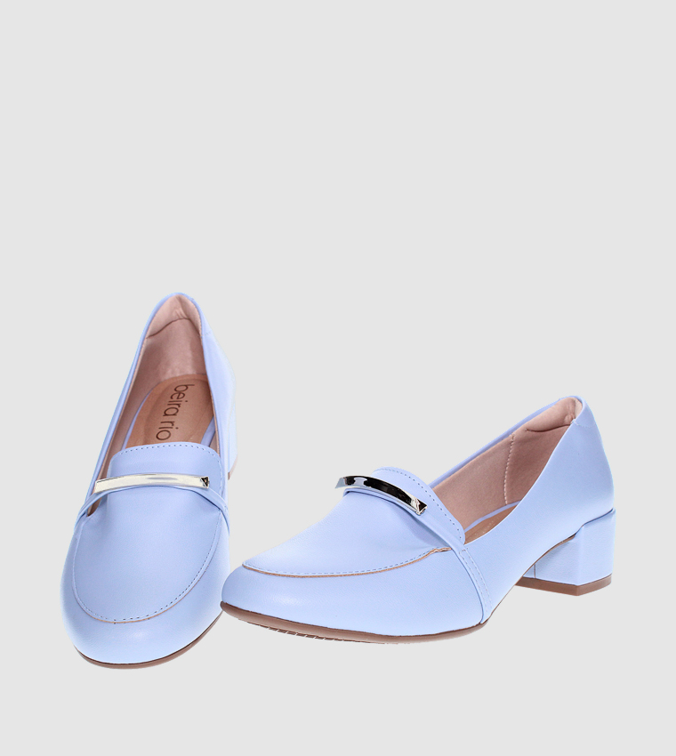 COLLINS Block Heel Loafer Pumps