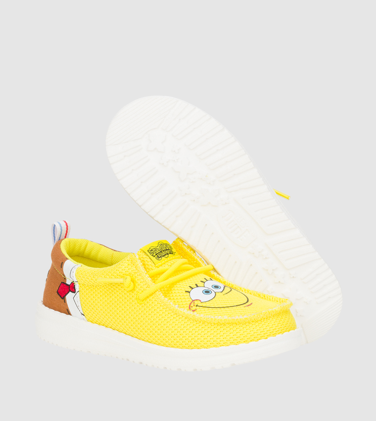 Wally Funk Y SpongeBob Printed Slip-On Shoes