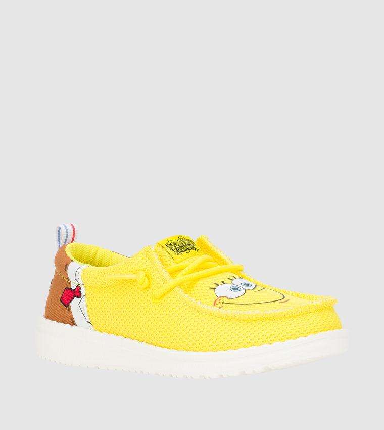 Wally Funk Y SpongeBob Printed Slip-On Shoes