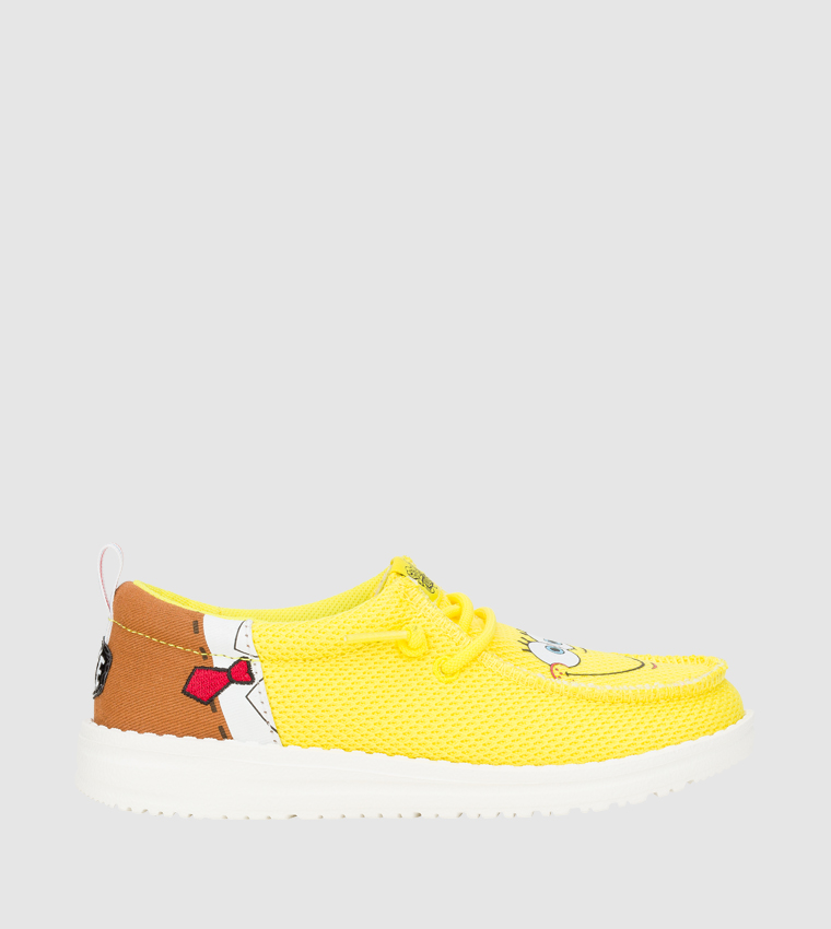 Wally Funk Y SpongeBob Printed Slip-On Shoes