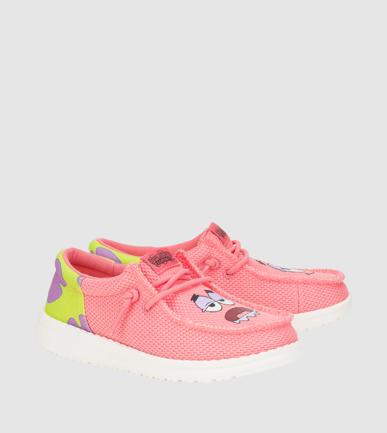 Wally Funk Y SpongeBob Patrick Printed Slip-On Shoes