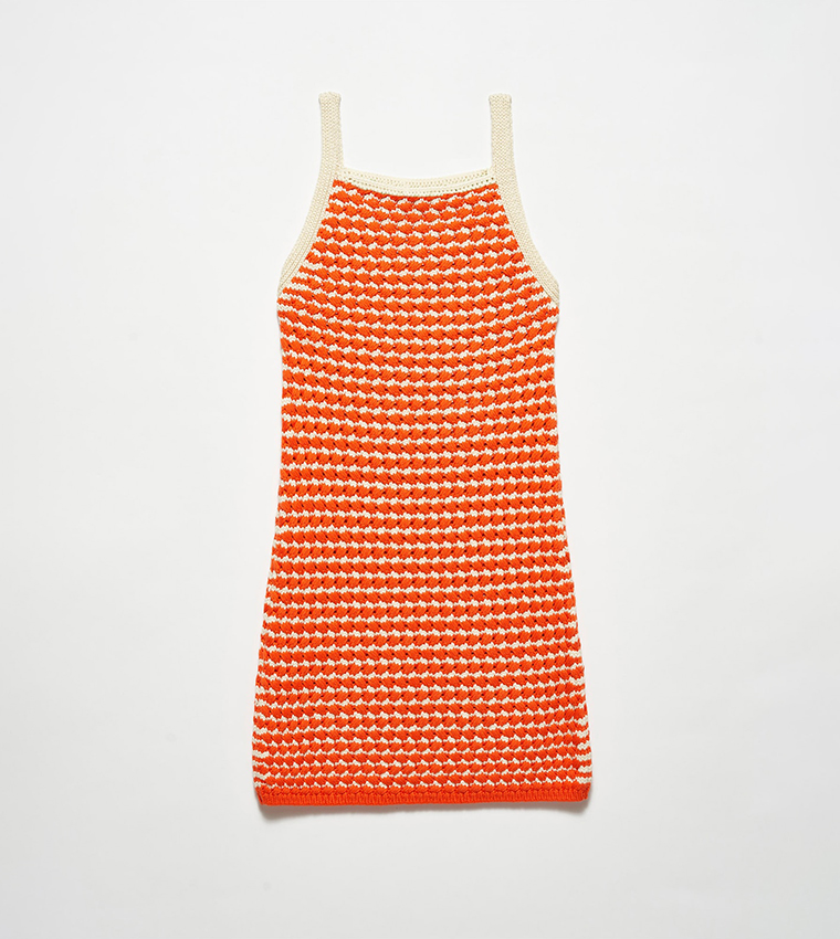 Orange tank top outlet dress