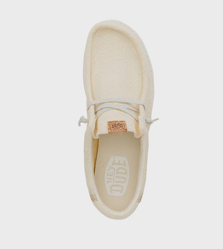 WALLY Patterned Jute Slip-On Shoes
