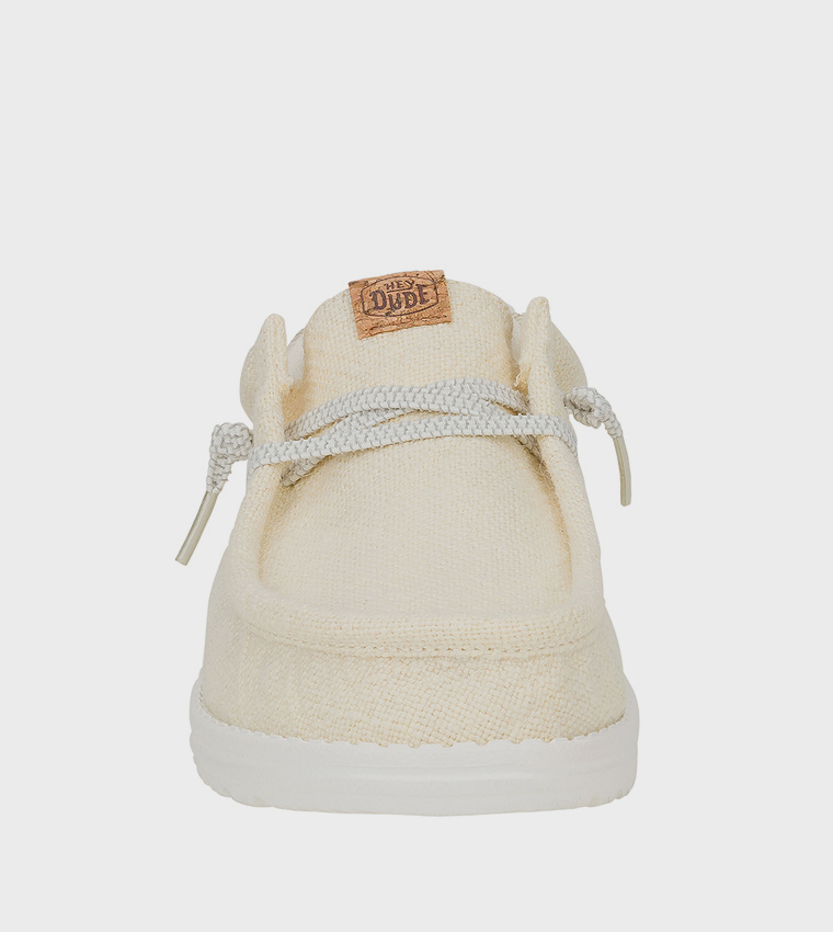 WALLY Patterned Jute Slip-On Shoes