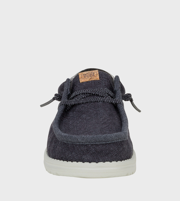 WALLY Patterned Jute Slip-On Shoes
