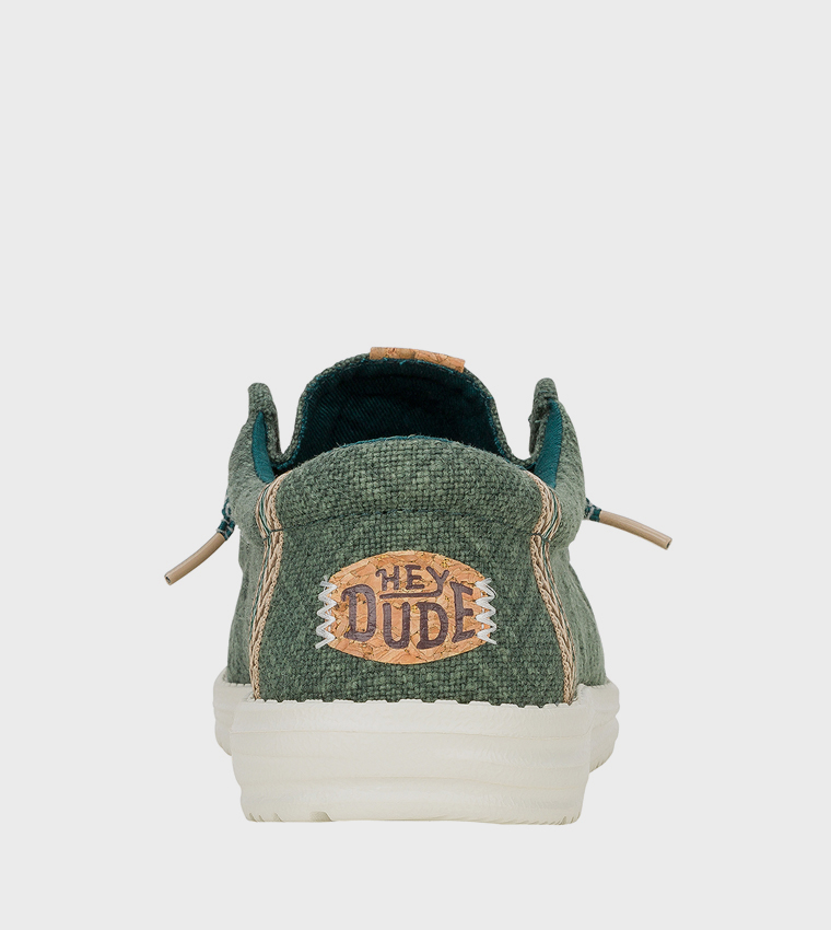 WALLY Patterned Jute Slip-On Shoes