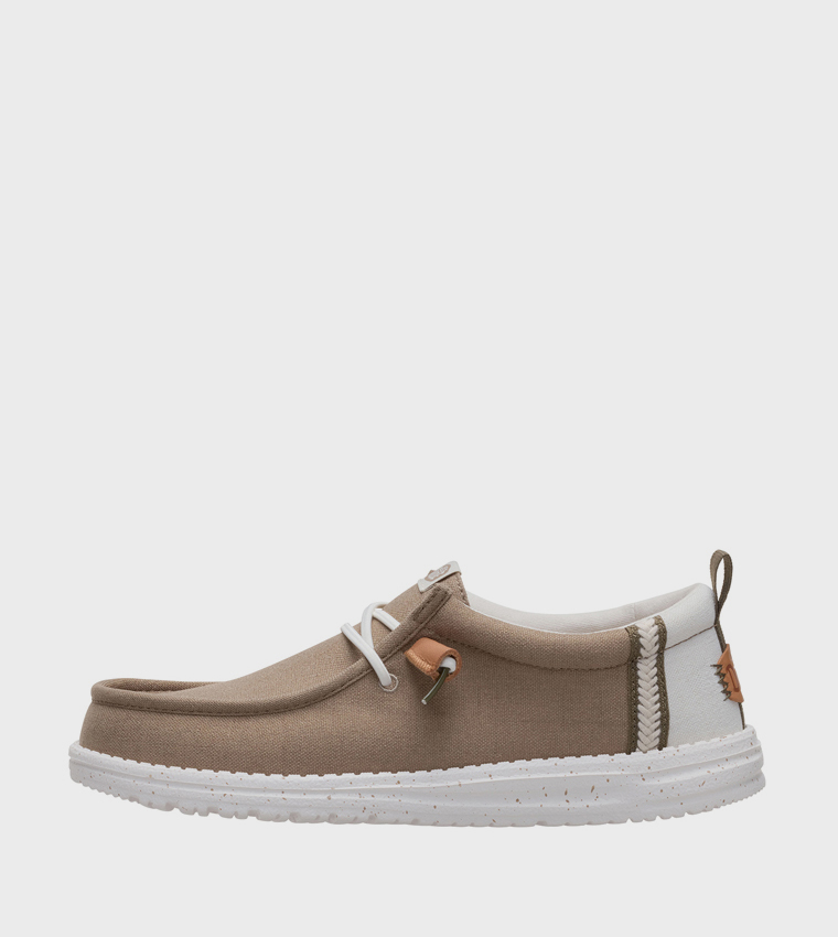 WALLY Craft Linen Slip-On Shoes