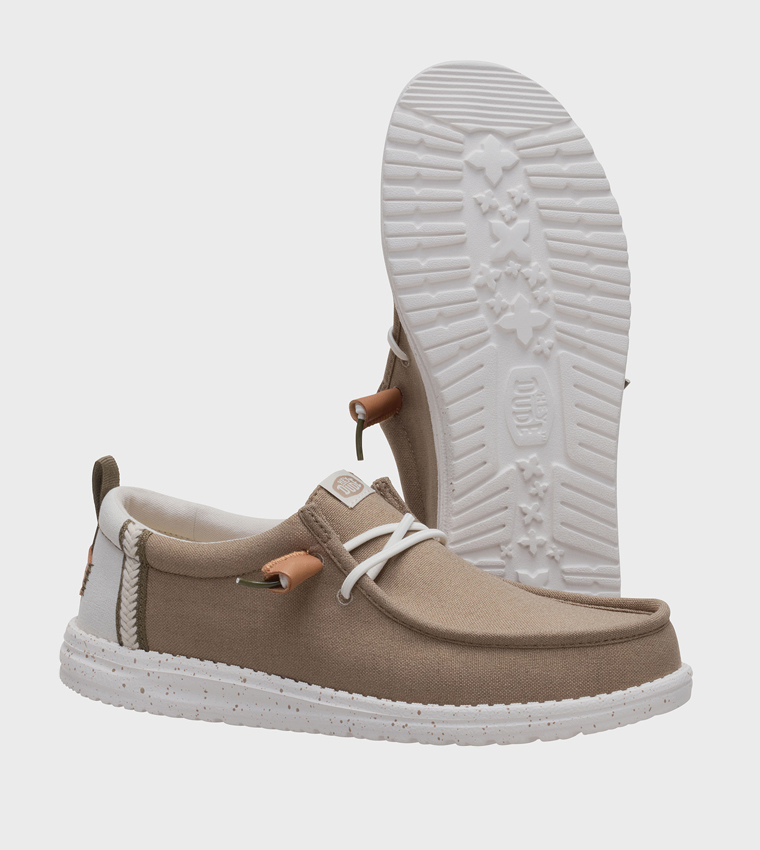 WALLY Craft Linen Slip-On Shoes