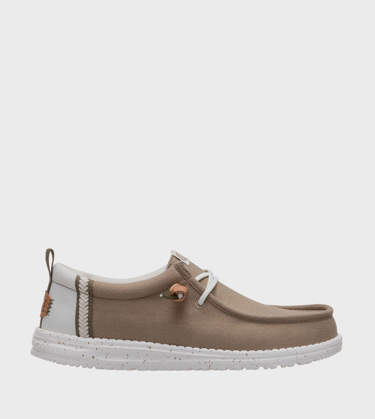 WALLY Craft Linen Slip-On Shoes