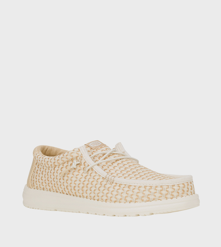 WALLY Woven Jute Slip-On Shoes