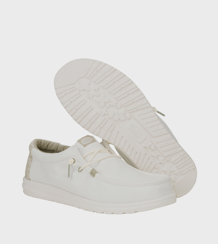 WALLY Surf Print Detail Slip-On Shoes