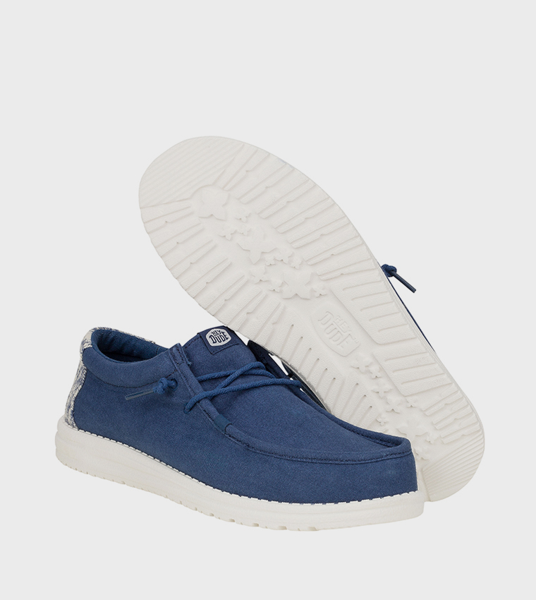 WALLY Surf Print Detail Slip-On Shoes