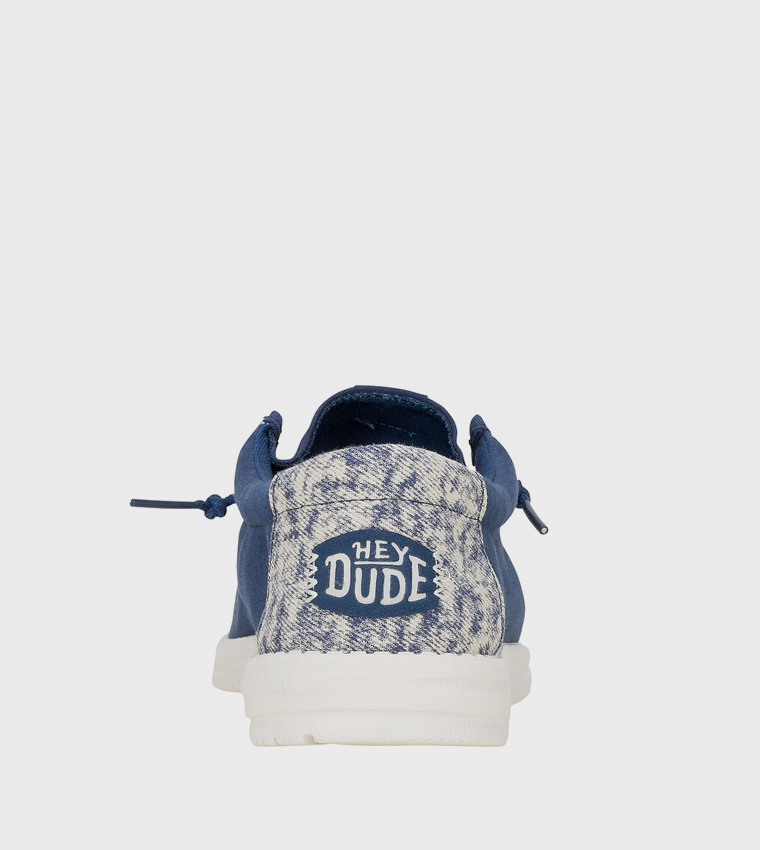 WALLY Surf Print Detail Slip-On Shoes