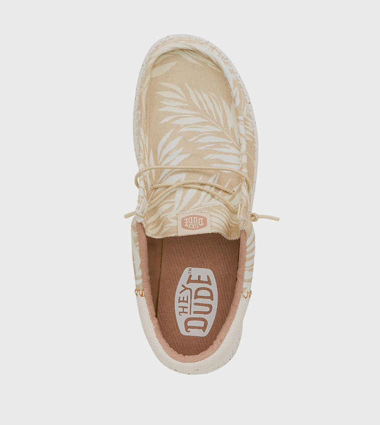 WALLY Funk Palm Printed Slip-On Shoes