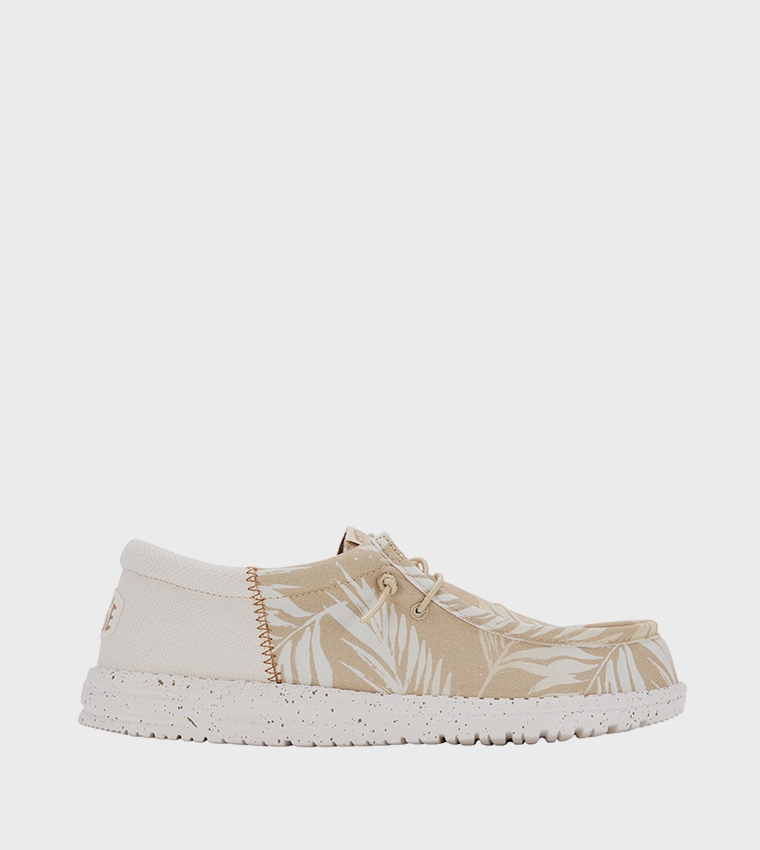 WALLY Funk Palm Printed Slip-On Shoes