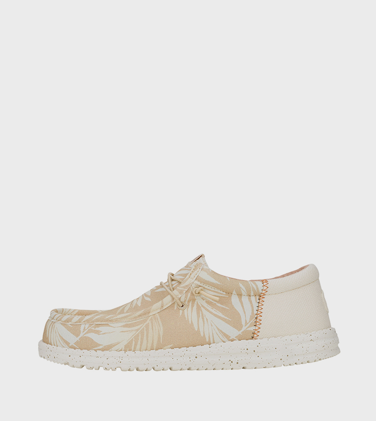 WALLY Funk Palm Printed Slip-On Shoes