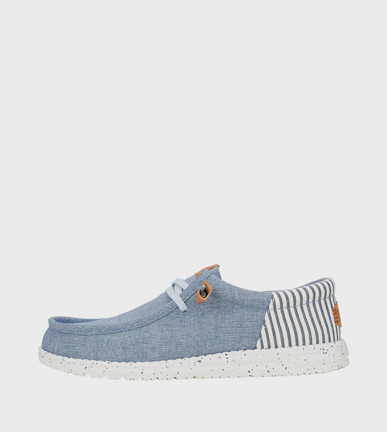 WALLY Funk Seersucker Slip-On Shoes