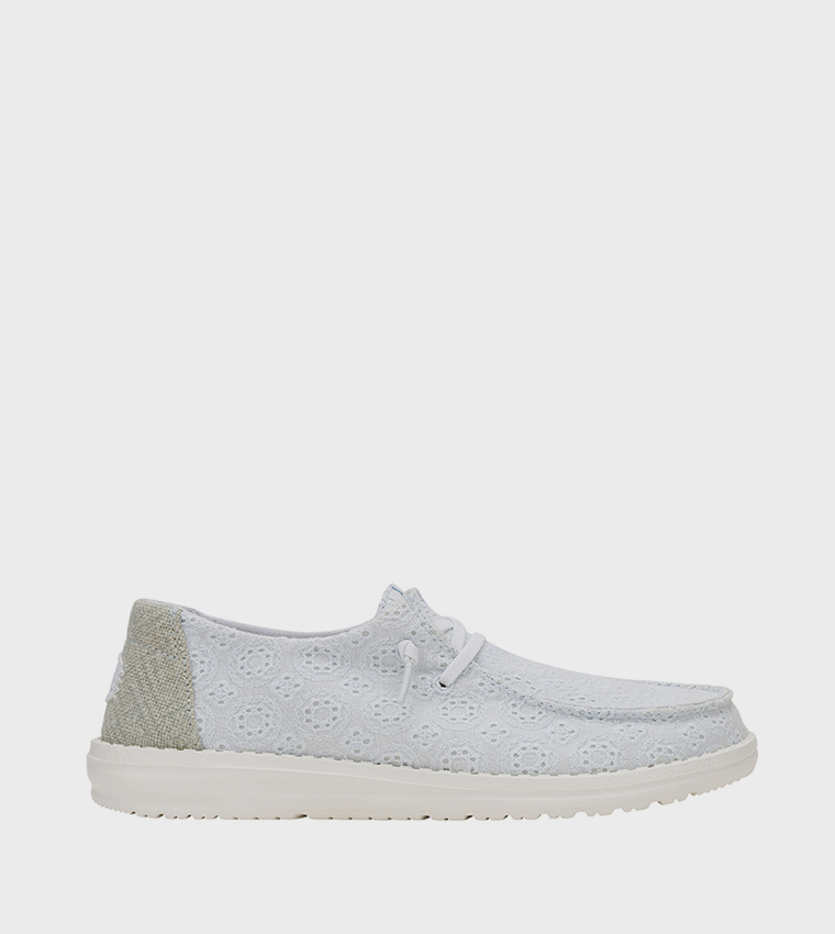 WENDY Eyelet Lace Slip-On Shoes