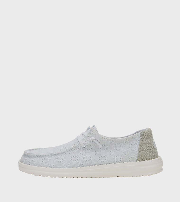 WENDY Eyelet Lace Slip-On Shoes