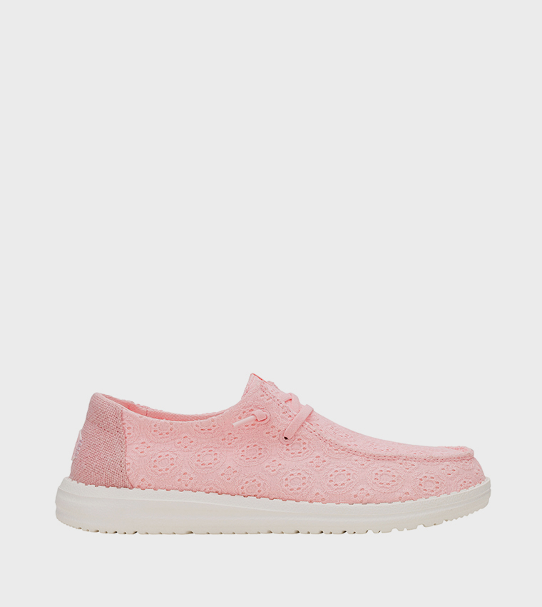 WENDY Eyelet Lace Slip-On Shoes