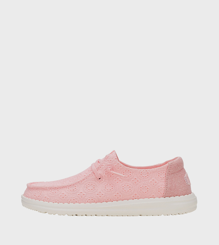 WENDY Eyelet Lace Slip-On Shoes