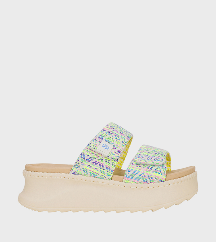 DELRAY Patterned Strap Platform Sandals